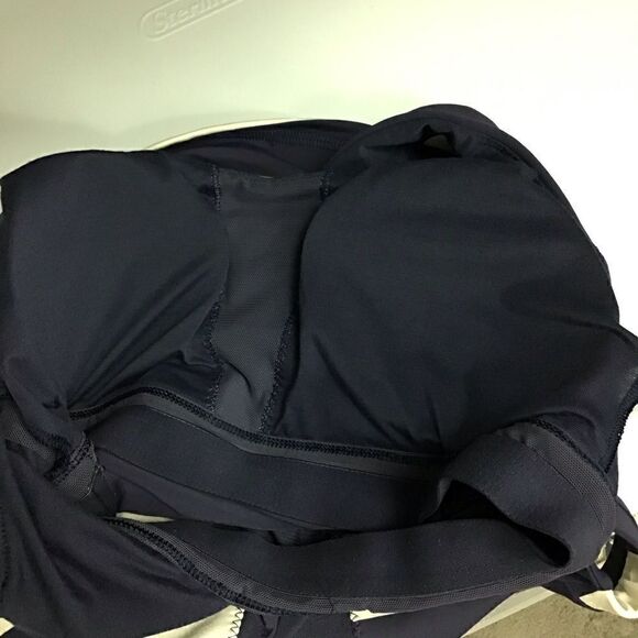 Lululemon Tank Navy & Cream Striped "Stuff Your Bra" Athleisure Tank, Size - 4 - Picture 8 of 8